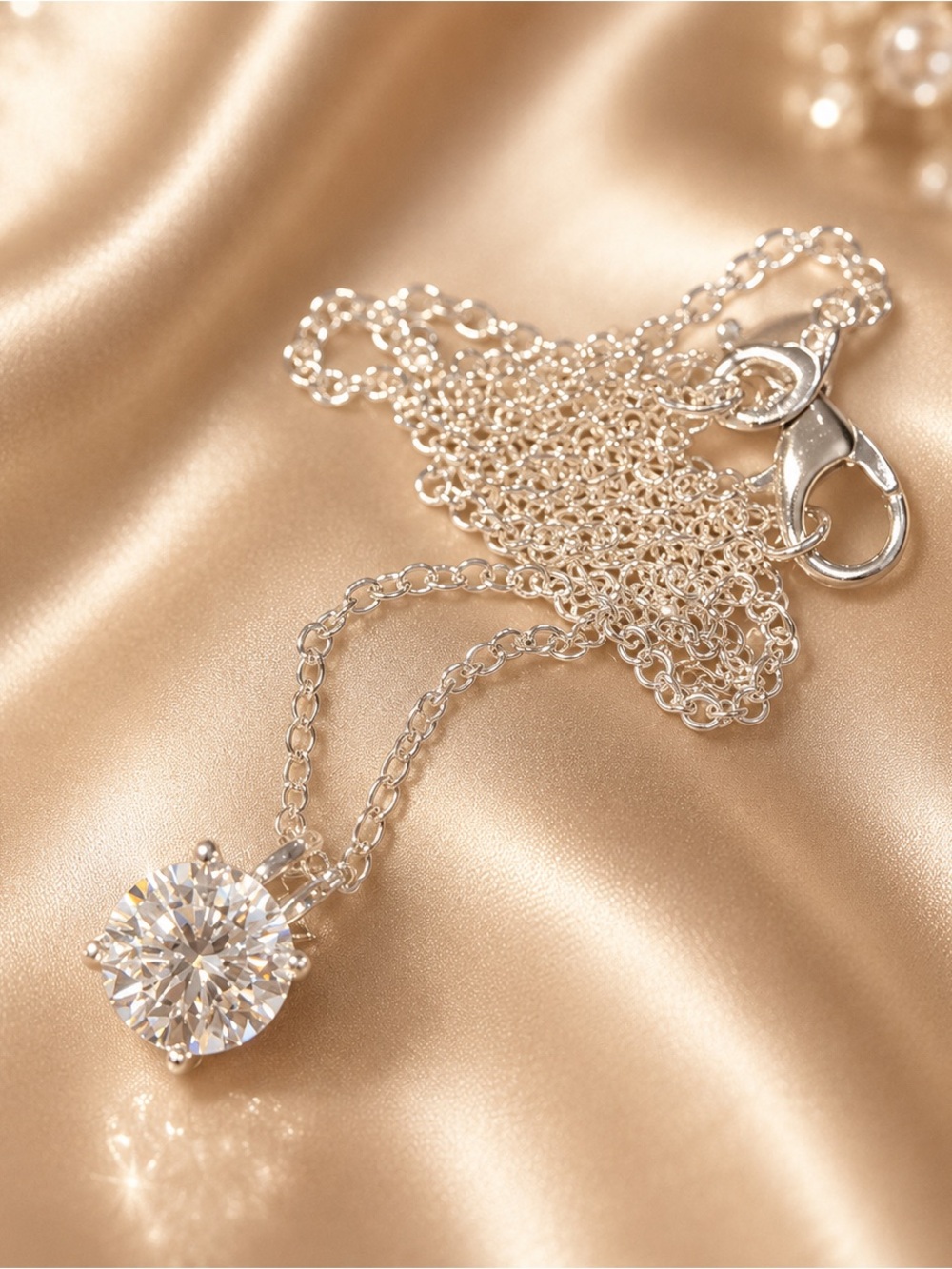 Moisannite 0.09 ct 925 Necklace (MSRP $299.00)